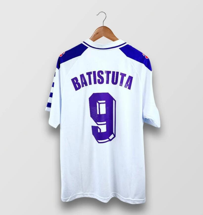 1998-99 Fiorentina Retro Away Kit Soccer Jersey Batistuta #9